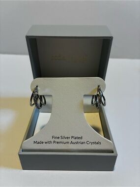 Sofia James Silver Hoop Earrings